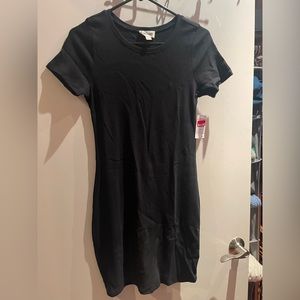 NWT Black Open Edit TShirt Dress, size M